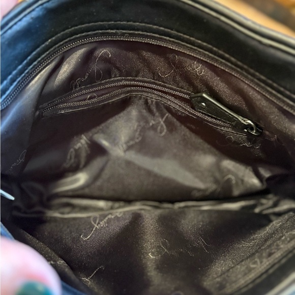 Vera Bradley Women's Trimmed Trapeze Crossbody Midnight Houndstooth - Picture 8 of 12